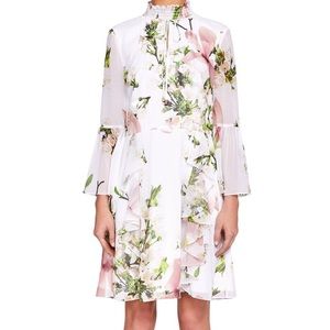 Ted Baker Harmony Beccaa ruffle bow neck dress